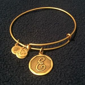 Alex and Ani Monogram E Bracelet NWT